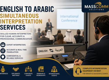 Arabic to English Simultaneous Interpretation Equipment Rental in Pakistan – MassComm Solutions